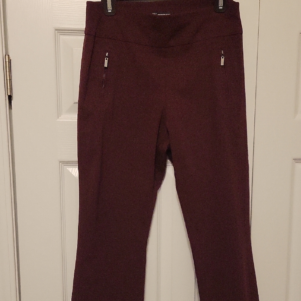 INC International Concepts Burgundy Boot Cut Pants
